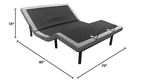 Image of Irvine Home Collection Twin Adjustable Bed Base, Zero Gravity, Anti-Snore, Programmable Memory Positions, Full Body Massage, USB, Premium Build