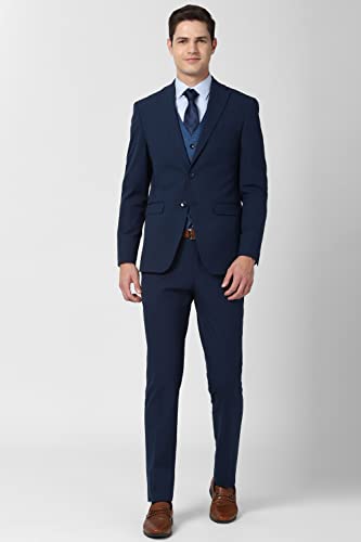 Image of Peter England Men's Polyester Blend Suit-Dress Set