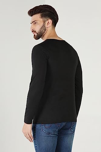 Image of INKKR Regular Fit Style V-Neck Full Sleeve T-Shirts for Men