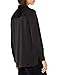 The Drop Women's @Lucyswhims Long-Sleeve Button Down Stretch Satin Shirt, Black, Large