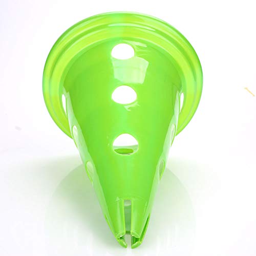 Goodjobb 5Pcs Cone de treinamento de futebol Sinal de bloqueio de estrada Barril Triângulo Cone de e