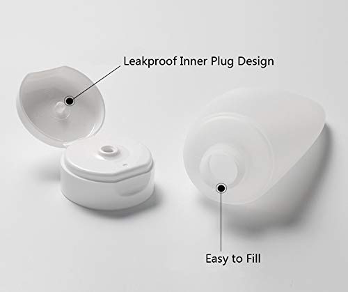 Xingzi 12Pcs 150Ml/5Oz Empty Refillable White Plastic Cosmetic Soft Tubes Containers Squeezed Facial Cleanser Bottle With Flip Cap For Body Bath Shower Gel Lotion Cream Shampoo #TOP4