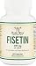 Fisetin Capsules - 100mg, 60 Count (Natural Bioflavonoid Polyphenols Supplement Similar to Apigenin, Luteolin, and Quercetin) Anti-Aging Support Senolytic by Double Wood Supplements