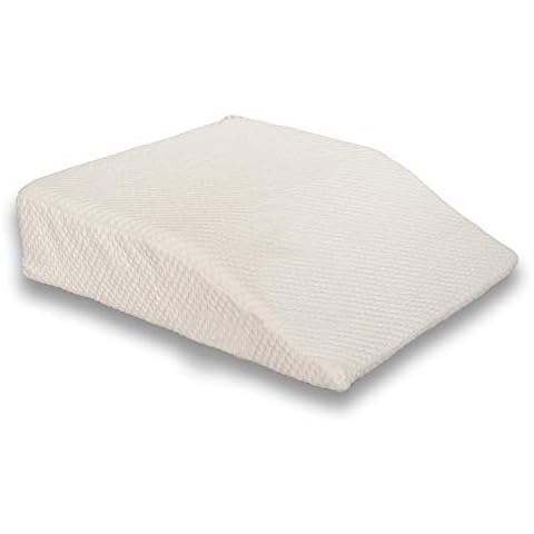Back Support Systems 8" Flat Leg Wedge - Memory Foam 20" x 24" x 8" Tall - Fits up to 5' 11" Reduces Feet Swelling Cover