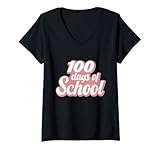 Photo Gallery donna carino rosa 100 giorni di scuola insegnanti scuola studente ragazze maglietta con collo a v Photo Gallery donna carino rosa 100 giorni di scuola insegnanti scuola studente ragazze maglietta con collo a v
