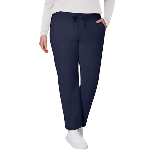 Image of Hanes Women's French Terry Pants, Pocket Lounge Pants for Women, Lighter-Than-Fleece Loungewear, 31 inch
