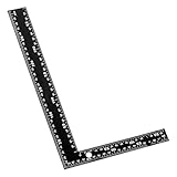 Winkel Lineal 200 × 300mm Edelstahl L-förmiges Winkellineal 90 Grad Lineals Zimmermannswinkel Doppelseitenskala Quadratisches Lineals für Schreiner, Ingenieur, Handwerker, Vermessung, Architekten
