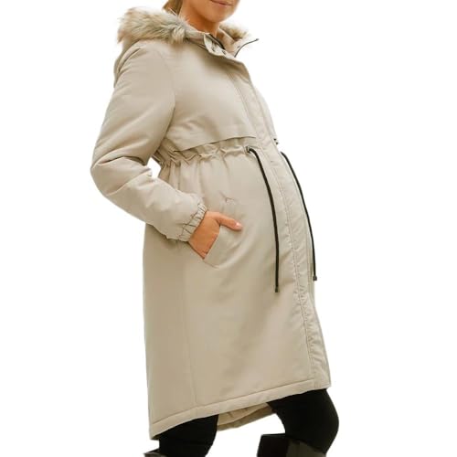 MAMALICIOUS Mama Licious - Parka larga para maternidad