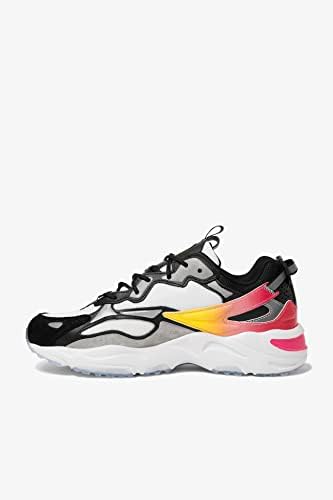 Fila Men's Ray Tracer Apex Sneaker, White/Black/Safety Yellow, 10.5 | Image 5