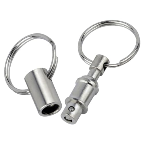 Yardwe Outdoor Double Spring Quick Release Key Iron Alloy Unisex