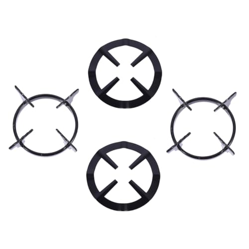 Angoily 4 Piezas Soportes para Estufa de Gas de Anillos Redondos Antideslizantes para Ollas Pequeñas y Teteras Accesorios Resistentes para Cocina
