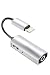 VANMASS 3.5 mm Headphone Jack Adapter, 2in1 Headphone Adapter with Charging Port Aux Splitter Charge, 48 kHz Audio Earphone Adapter, Support Remote Control, Compatible with Phone X/8/8P/7/7P (Silver)