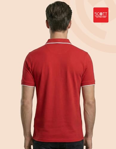 Image of Scott International Cotton Polo T Shirt | Collar Tshirts | Half Sleeves Plain T Shirt | T-Shirt |Tshirt for Men Stylish | Men's Tshirt