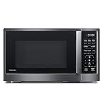TOSHIBA ML4-EM12PA(BS) Countertop Microwave Oven with Stylish Design As Kitchen Essentials, Smart Sensor, 13 Auto Menus&Mute Function, 1.2 Cu Ft with 12.4" Turntable, 1000W, Black Stainless Steel