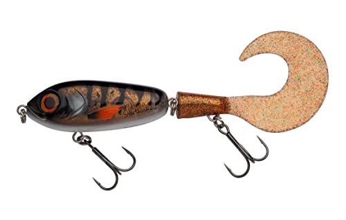 Abu Garcia Svartzonker McMio Pike & Musky Fishing Lure – Floating Jerkbait for Freshwater Predators – Ideal for Pike, Musky, Zander & Perch – Realistic 3D Design, Motoroil Burbot 18 cm