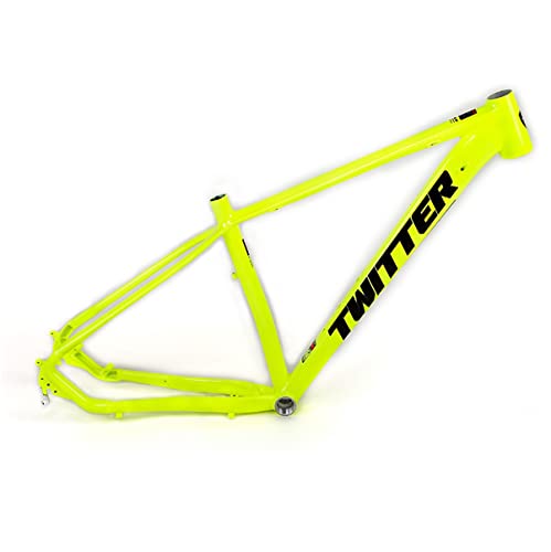 KLWEKJSD 27.5/29er Hardtail Mountain Bike Frame 15''/17''/19'' Aluminum Alloy Bike Frame Disc Brake Quick Release 135mm BB68 Frame (Color : Yellow, Size : 19x29'')