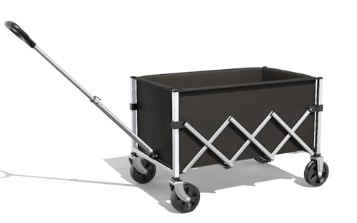 SLIDBEAT Campingwagen, Einkaufstrolley, Einkaufstrolley, faltbar