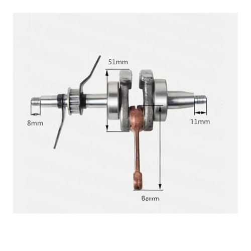 Vilebrequin haute résistance pour moteur de tondeuse thermique GX35 4 temps 35cc