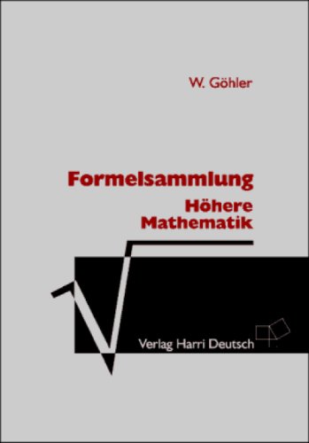 Preisvergleich Produktbild Formelsammlung Höhere Mathematik