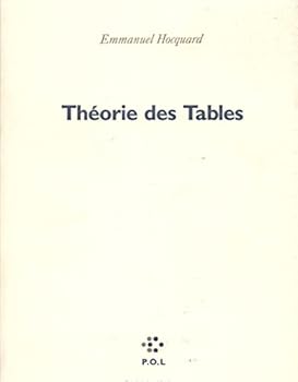 Paperback Théorie des Tables [French] Book