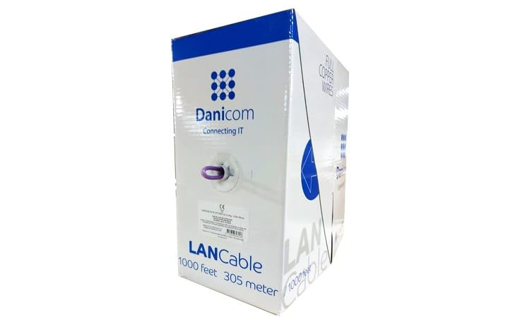 CAT6A SFTP 305m kabel na rolce - LSZH (B2ca), POE, Ethernet, LAN, kabel krosowy, kabel danych, RJ45 - do szafy serwerowej, przełączników, routera, modemów!, POE, 100% miedzi, Ethernet, LAN,