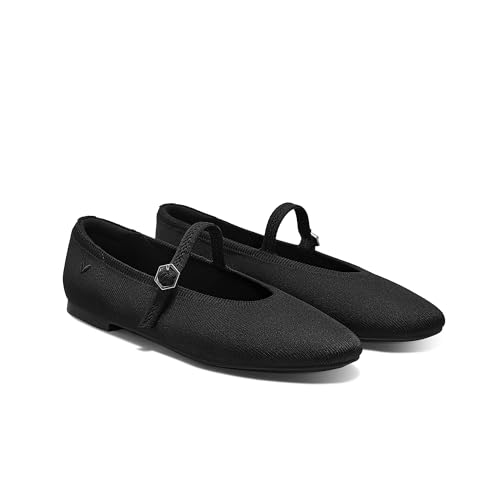 Image of VIVAIA Nelly Women's Mary Jane Flats Comfortable Almond Toe Ballet Flat Shoe Lightweight Soft Versatility Dress Shoes