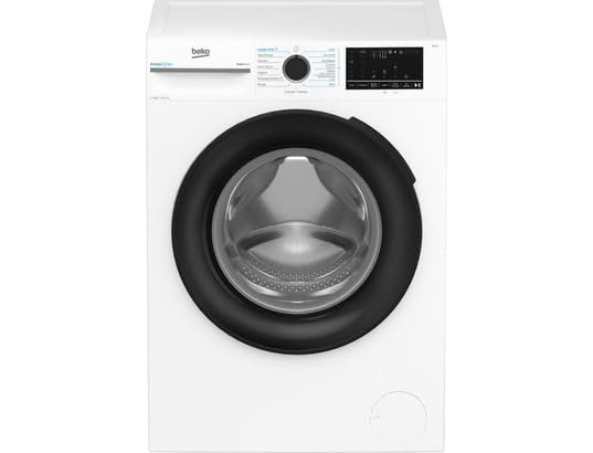 Lave-linge hublot BEKO Série b300 BM3WFU410411B - 10 kg - Induction - 60 cm - 1400 Trs/min - Classe A - Blanc