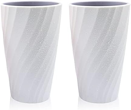 2Pack Unbreakable Toothbrush Cup Bathroom Tumbler , Soft and Durable, Bathroom Cup Toothbrush Tumbler Toothbrush Holder (White)