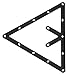 equlup 6Pcs Billiard Rack Sheet, Triangle Ball Holder Positioning 24x24cm/9.4x9.4in Space Saving Magic Snooker Flat Template for Pool Cue Accessory