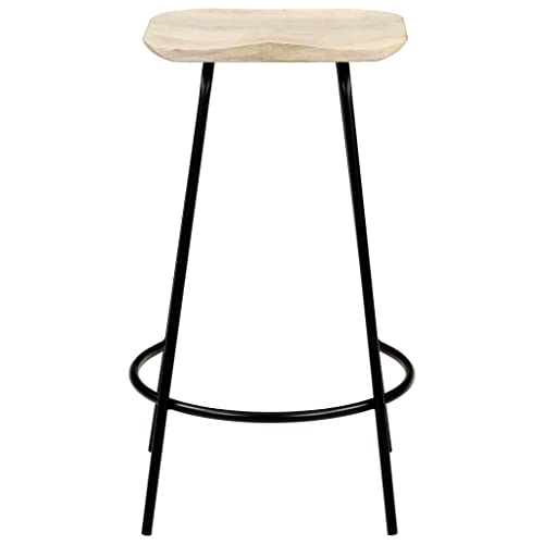 Tabourets de bar en bois blanchi pour îlot de cuisine convivial