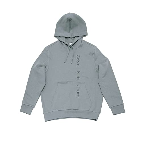 Calvin Klein Men's Relaxed Fit Monogram Logo Fleece Hoodie