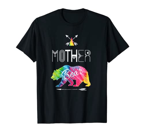 Camiseta tribal de vacaciones y camping para madre oso Camiseta