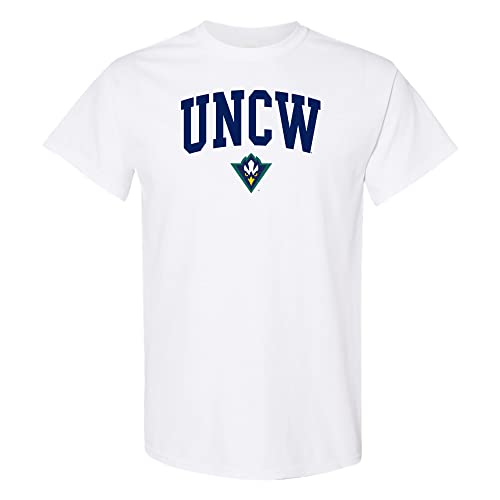UGP Campus Apparel AS03 - UNC Wilmington Seahawks Arch Logo T Shirt - 2X-Large - White