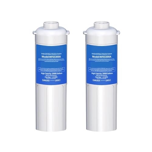Filtre à eau sous évier avec 2 cartouches de remplacement direct