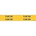 Brady 7212-4, 93301 Self-Sticking Vinyl Pipe Marker, (Pack of 50 Cards)