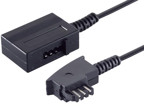1aTTack.de 1x 6m - Telefon-Verlängerung 6-adrig TAE-N Stecker - TAE-N Kupplung Telefonkabel Schwarz 1aTTack.de 1x 6m - Telefon-Verlängerung 6-adrig TAE-N Stecker - TAE-N Kupplung Telefonkabel Schwarz