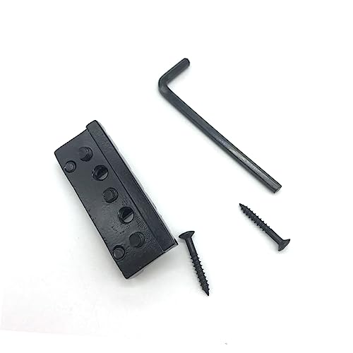 ibasenice 2stücke Schwarze Sicherungsmutter Gitarre Tremolo Doppel-lock-system Robust Und Installieren Geeignet Für Gitarren-zubehör Und Präzise Anpassung