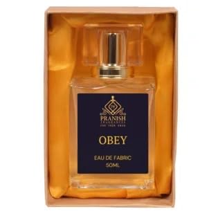 Pranish Fragrances Obey Perfume for Men & Women– Eau de Fabric, Fresh and Invigorating Long-Lasting Scent with Elegant Design, 50ml