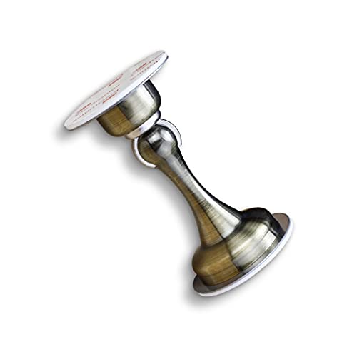 Herrajes for puerta de bronce verde con soportes ocultos y base de acero inoxidable premium 2