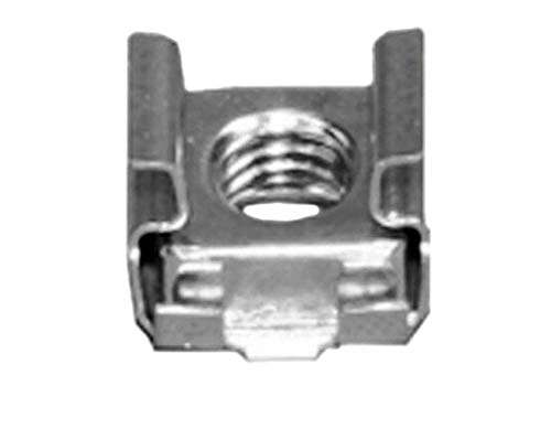 10-24 Cage Nut Self-Retaining Cage Nuts 10-24 - Zinc Plated Steel Square Cage Nuts (50)