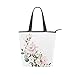 ALALAL Sacs fourre-tout pour femme de grande capacité Bouquet de mariage Fleurs de Ross fraîches Sac à main pour femme Travail Voyage Shopping 11 × 4 × 13,6 pouces