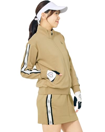 MOSTSHOP レディース ゴルフウェア 上下セットアップ ベージュ M