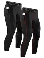 Runhit – Runhit 2er Pack Kompressionshose Herren mit Taschen, Lange T