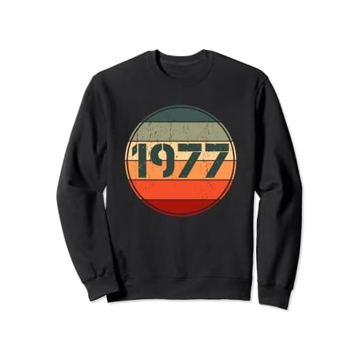 Camisetas vintage de cumpleaños de 1977 para mujer, divertidas camisetas de cumpleaños de 1977 Sudadera