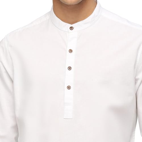Image of Pepe Jeans Men's Cotton Blend Regular Kurta