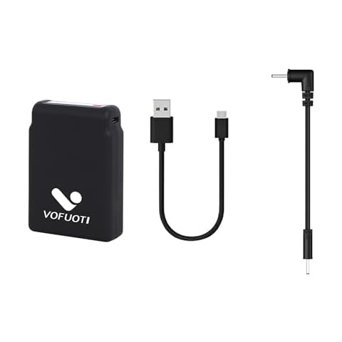 Vofuoti Portable Charger, 10000mAh Battery with Charging Cable and DC Power Cord Cover