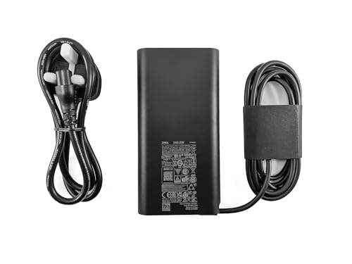 Image of Genuine Original DELL 240W GaN SFF Slim AC Adapter Charger Power Supply 7.4mm 0YR68 450-ALSO with UK Mains Power Cable