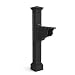 Mayne 5846-BK Charleston Plus Mailbox Post, Black