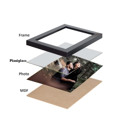 Image of Wood Spotify Rectangular Shape Wall Mount Photo Frame Personalized Picture Music Frame Birthday, Wedding Gift | Scannable Spotify Song Qr Code Frame With Your Photo, Purple & White - 16x24 Inch
