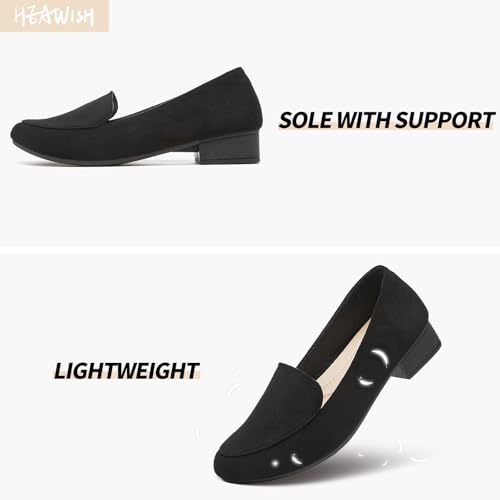 Women's Loafers Slip on Low Heel Shoes,Closed Toe Pumps Dress Shoes,Casual Loafer Work Flats Wedding Shoe4